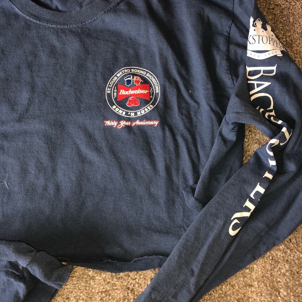 vintage budweiser cropped tee